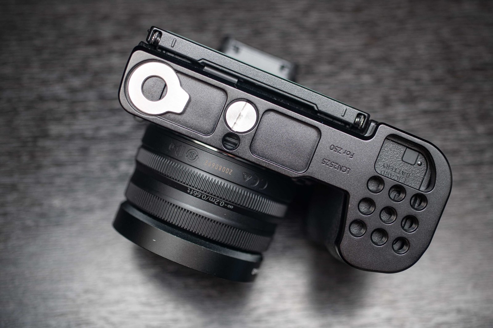 small rig L plate on the nikon z50 mark i, bottom view