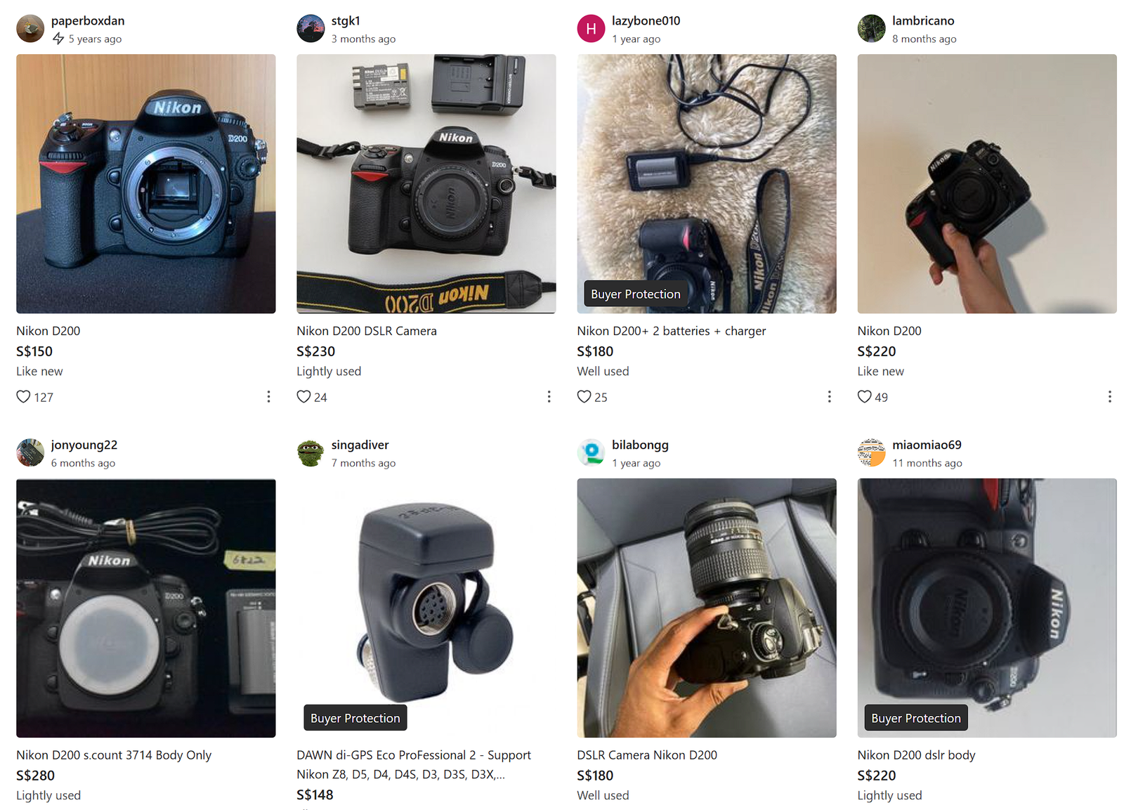 nikon d200 prices in singapore, used